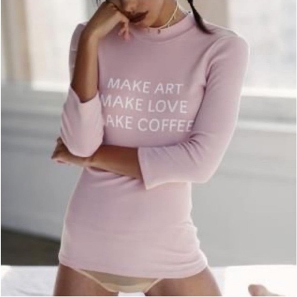 NWT REVOLVE Daydream Nation Make Art Fashion Top in Rose Size Large - Picture 2 of 6